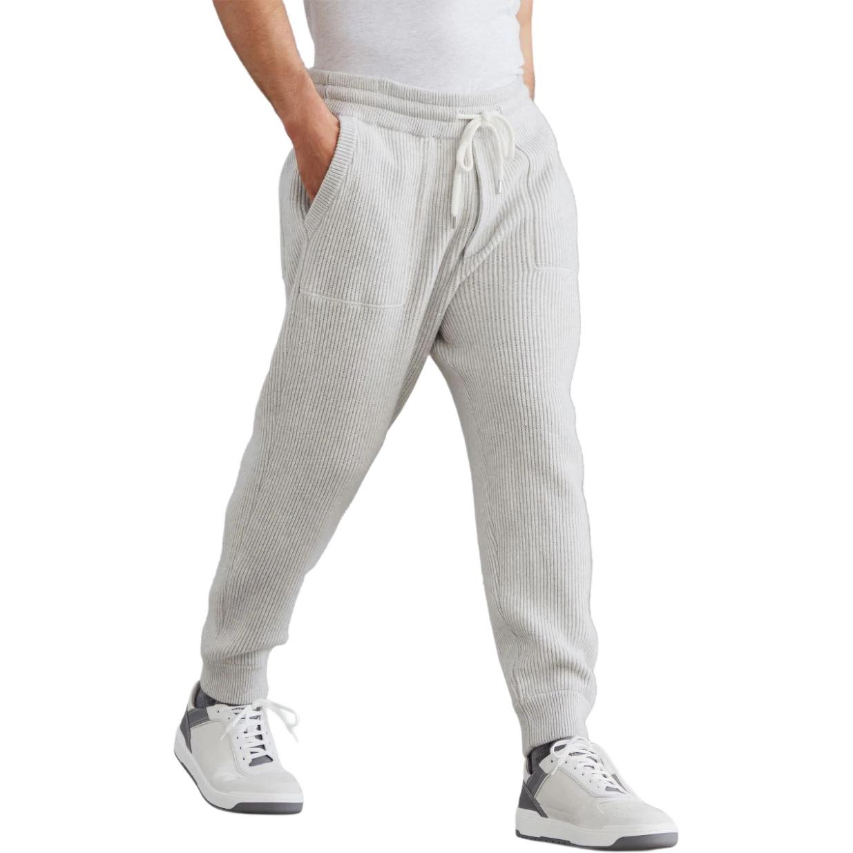 Lookbook 布內洛庫奇內利 SS24 淺灰色針織口袋休閒長褲 M22704849G-CI807