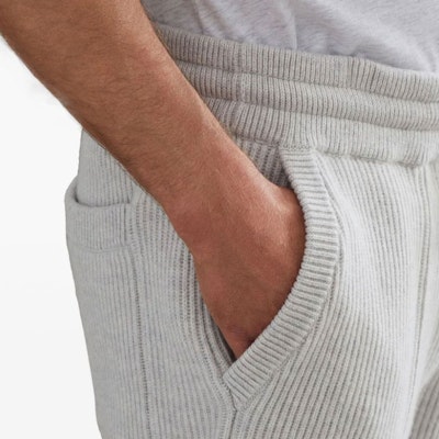 布內洛庫奇內利 SS24 淺灰色針織口袋休閒長褲 M22704849G-CI807 Details for 布內洛庫奇內利 SS24 淺灰色針織口袋休閒長褲 M22704849G-CI807