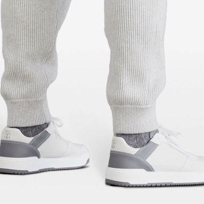 布內洛庫奇內利 SS24 淺灰色針織口袋休閒長褲 M22704849G-CI807 Cheap 布內洛庫奇內利 SS24 淺灰色針織口袋休閒長褲 M22704849G-CI807