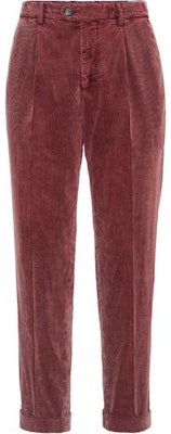 Brunello Cucinelli SS24 Seluar Kasual Corduroy Merah Potongan Tirus. M280DE1450-C6324 Buy Brunello Cucinelli SS24 Seluar Kasual Corduroy Merah Potongan Tirus. M280DE1450-C6324