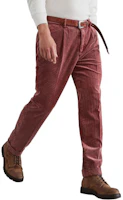 Purchase Brunello Cucinelli SS24 紅色燈芯絨圓錐休閒長褲 M280DE1450-C6324