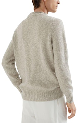 Brunello Cucinelli SS24 淺米色羅紋圓領毛衣 M26504700-C4145 Lookbook Brunello Cucinelli SS24 淺米色羅紋圓領毛衣 M26504700-C4145
