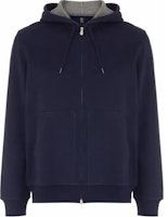 Brunello Cucinelli SS24 Solid Zip-Up Loose Fit Hoodie Cobalt Blue. MM8319069G-C1265 Brunello Cucinelli SS24 Solid Zip-Up Loose Fit Hoodie Cobalt Blue. MM8319069G-C1265