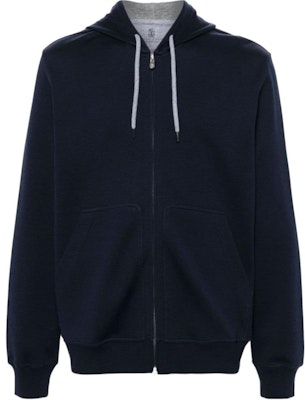 布內洛庫奇內利 SS24 寬鬆版拉鏈連帽外套 鈷藍色 MM8319069G-C1265 Order 布內洛庫奇內利 SS24 寬鬆版拉鏈連帽外套 鈷藍色 MM8319069G-C1265