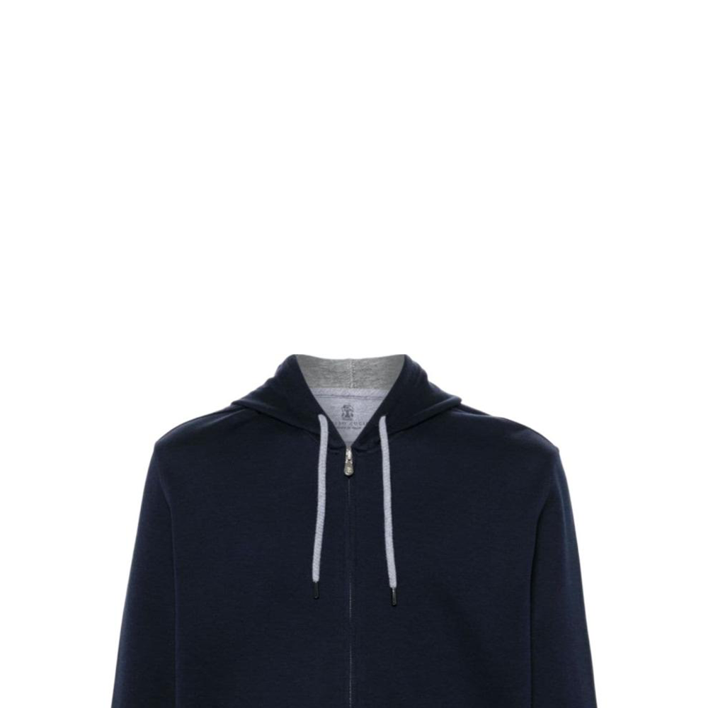 Sizing 布內洛庫奇內利 SS24 寬鬆版拉鏈連帽外套 鈷藍色 MM8319069G-C1265