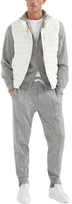 Brunello Cucinelli SS24 深灰色長袖純色拉鍊連帽外套 MM8319069G-C1253 Shop Brunello Cucinelli SS24 深灰色長袖純色拉鍊連帽外套 MM8319069G-C1253