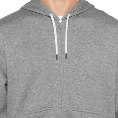 Brunello Cucinelli SS24 深灰色長袖純色拉鍊連帽外套 MM8319069G-C1253 Cheap Brunello Cucinelli SS24 深灰色長袖純色拉鍊連帽外套 MM8319069G-C1253