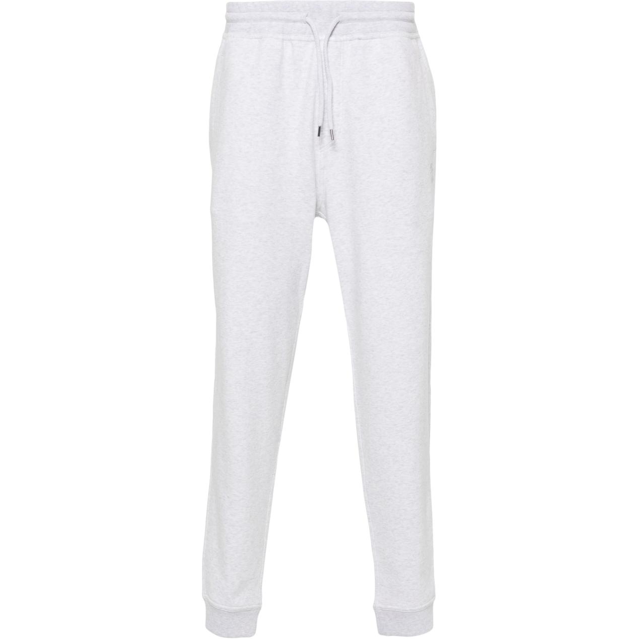Brunello Cucinelli SS24  Tapered Knit Joggers Drawstring Light Grey. MM8363231G-CW584