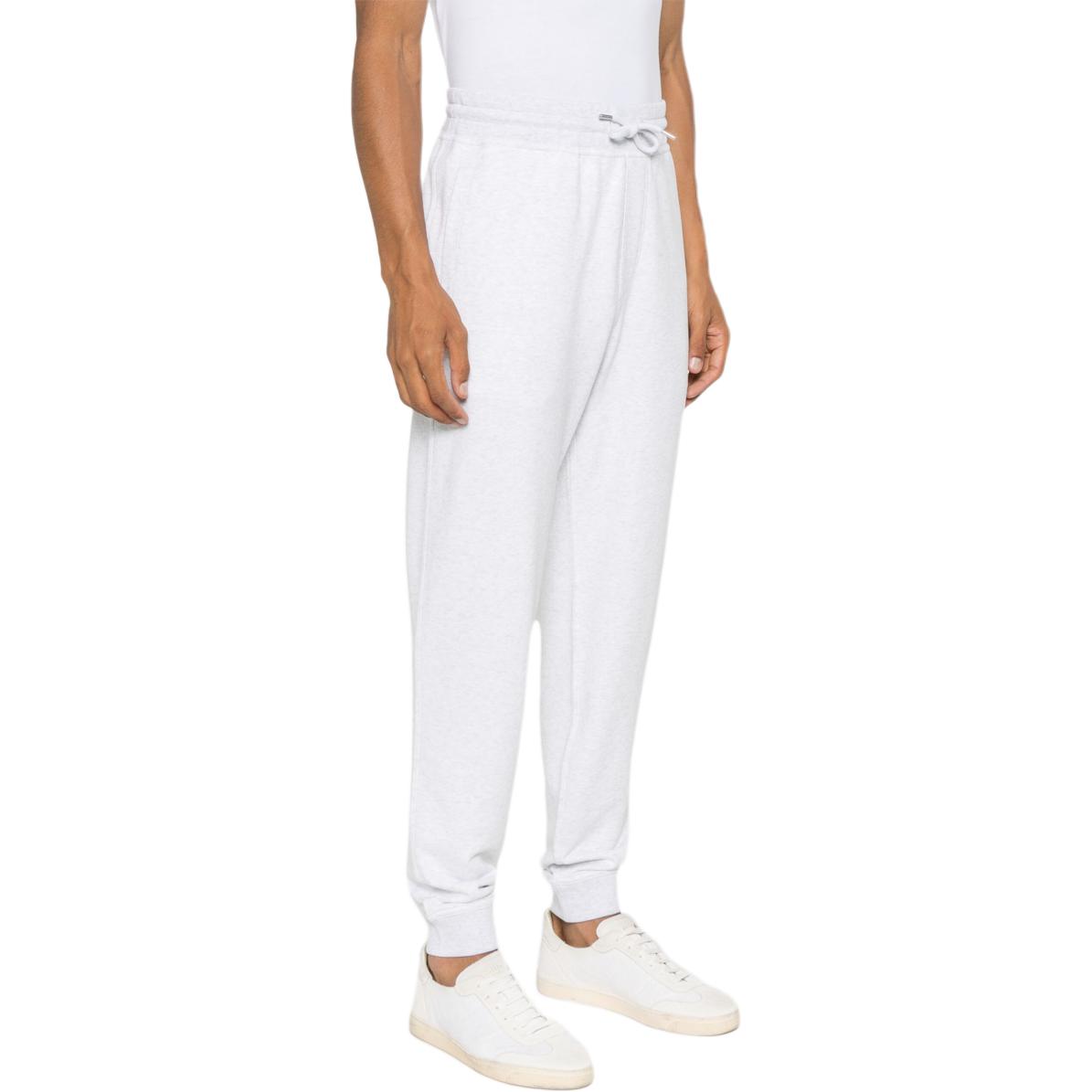 Purchase Brunello Cucinelli SS24 窄管針織運動長褲 灰色 抽繩設計 MM8363231G-CW584