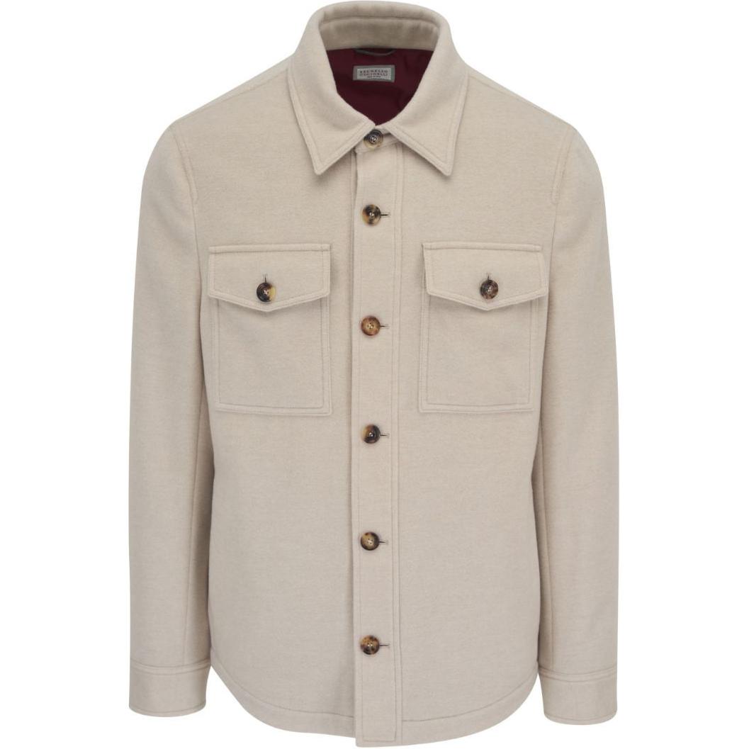 Brunello Cucinelli SS24 Beige Casual Long-Sleeve Jacket with Notched Lapel MT4976891-CDG17