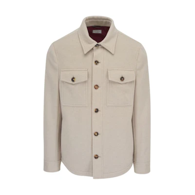 Brunello Cucinelli SS24 Beige Casual Long-Sleeve Jacket with Notched Lapel MT4976891-CDG17
