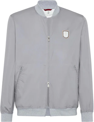 Brunello Cucinelli SS24 灰色网球徽章长袖拉链夹克 MB4229082T-CFM15 Order Brunello Cucinelli SS24 灰色网球徽章长袖拉链夹克 MB4229082T-CFM15