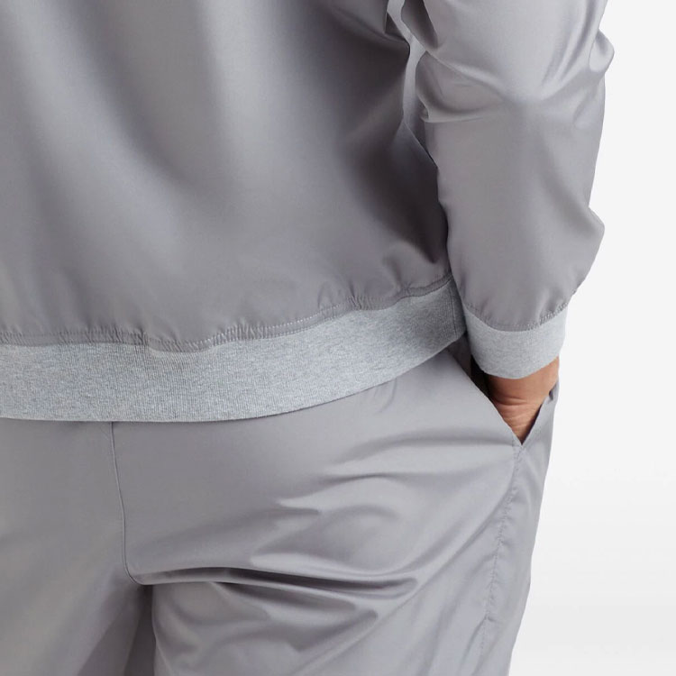 Sizing Brunello Cucinelli SS24 灰色网球徽章长袖拉链夹克 MB4229082T-CFM15