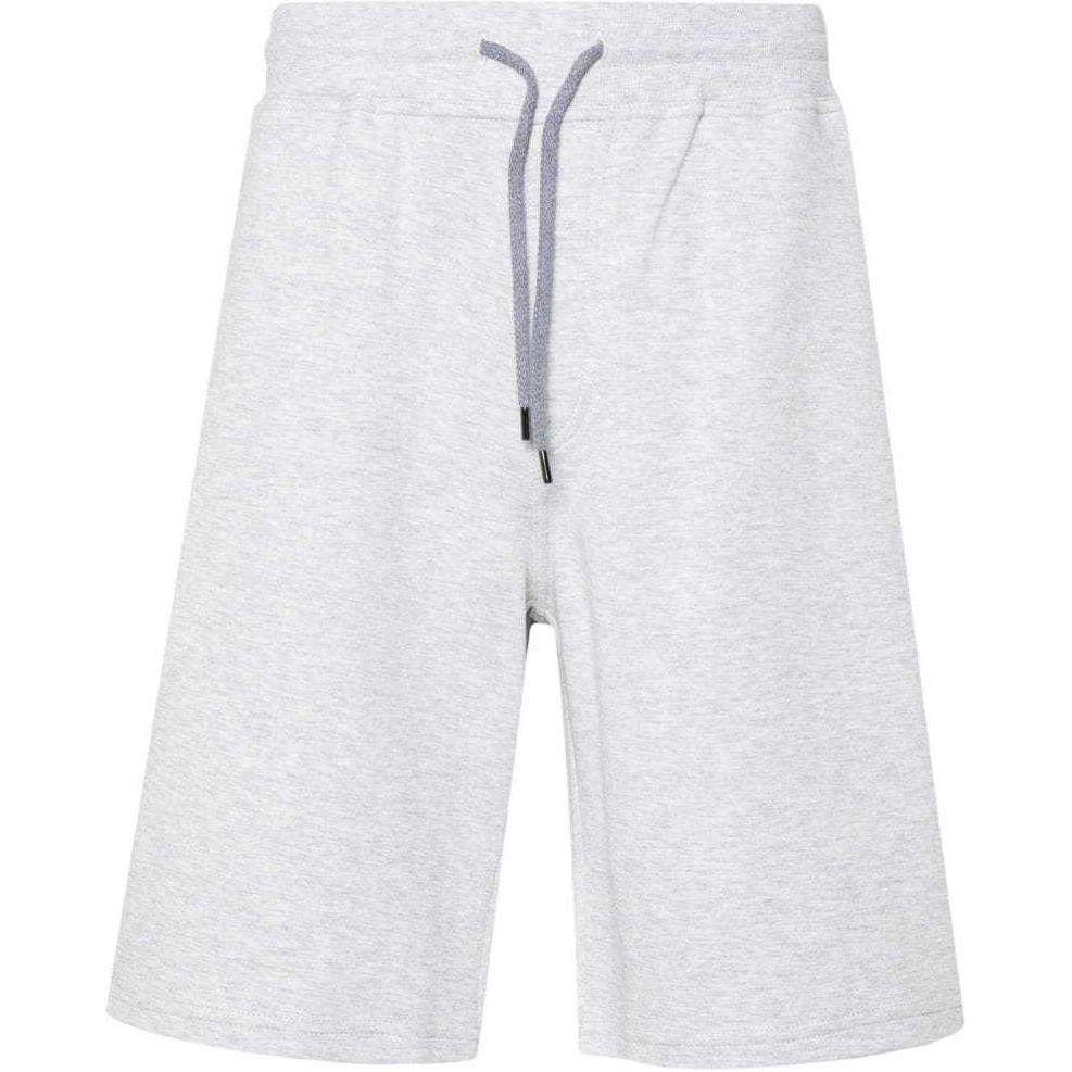 Brunello Cucinelli SS24 Light Gray Mid-Rise Casual Drawstring Shorts MM8313242G-C1250