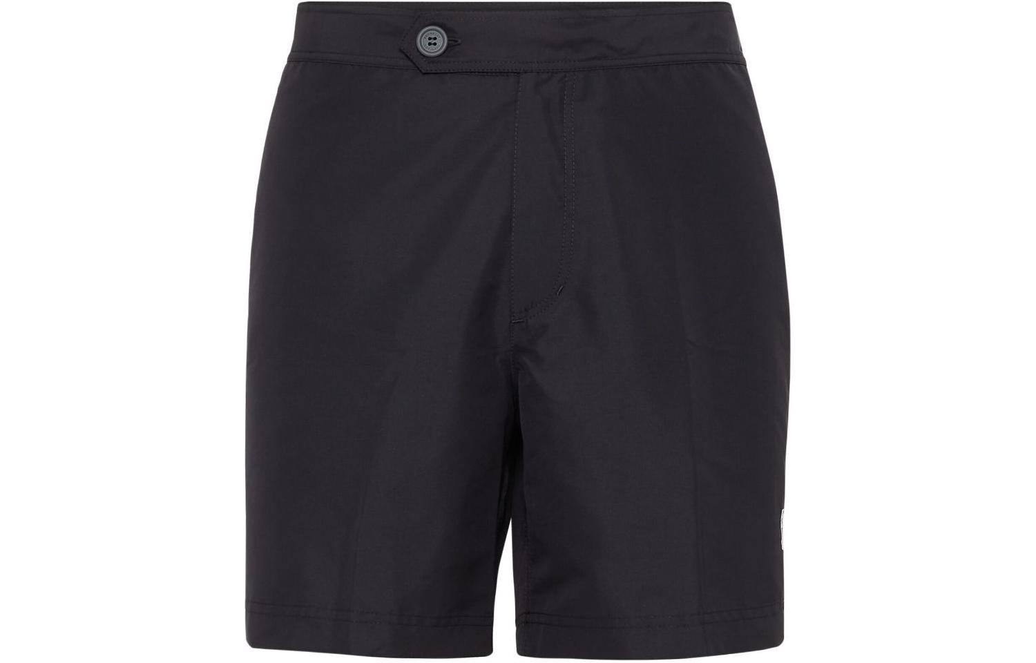 Brunello Cucinelli SS24 Logo Print Swim Shorts Men Black. MW817044CE988