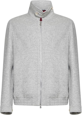 Brunello Cucinelli SS24 男款灰色人字紋拉鍊長袖外套 MY4436379-CSD26 Buy Brunello Cucinelli SS24 男款灰色人字紋拉鍊長袖外套 MY4436379-CSD26