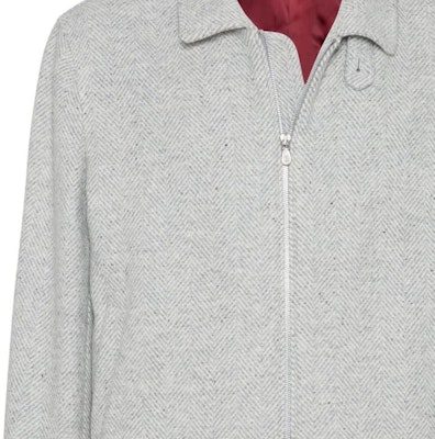Brunello Cucinelli SS24 男款灰色人字紋拉鍊長袖外套 MY4436379-CSD26 Purchase Brunello Cucinelli SS24 男款灰色人字紋拉鍊長袖外套 MY4436379-CSD26