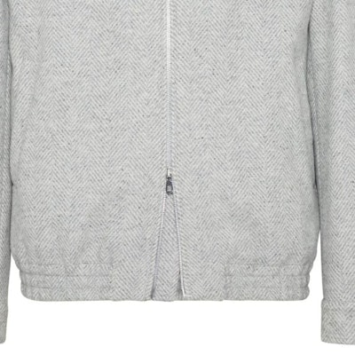 Brunello Cucinelli SS24 男款灰色人字紋拉鍊長袖外套 MY4436379-CSD26 Details for Brunello Cucinelli SS24 男款灰色人字紋拉鍊長袖外套 MY4436379-CSD26