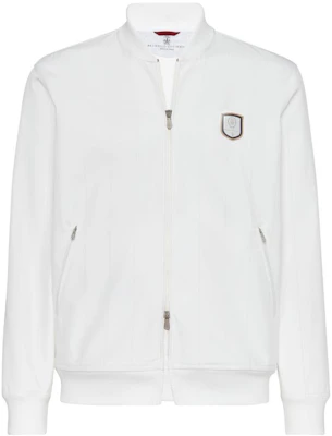 Brunello Cucinelli SS24 白色條紋印花拉鍊外套 MB4179082T-CRG51 Buy Brunello Cucinelli SS24 白色條紋印花拉鍊外套 MB4179082T-CRG51