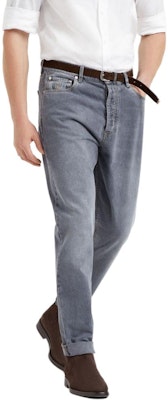 布鲁内罗·库奇内利SS24水洗中腰直筒牛仔裤 男士灰色 M240PO1090-C9007 Purchase 布鲁内罗·库奇内利SS24水洗中腰直筒牛仔裤 男士灰色 M240PO1090-C9007