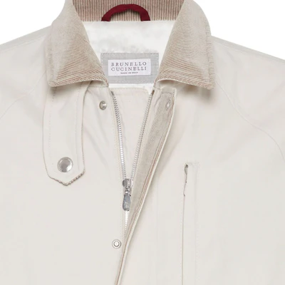 Chaqueta Casual Blanca de Manga Larga con Bolsillo Brunello Cucinelli SS24 MY4646340-白色 Details for Chaqueta Casual Blanca de Manga Larga con Bolsillo Brunello Cucinelli SS24 MY4646340-白色