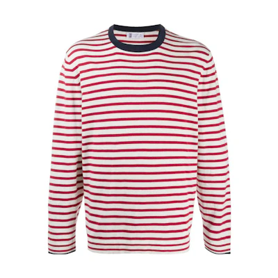 Brunello Cucinelli Striped Print Crewneck Casual Sweatshirt M29802800-CY603