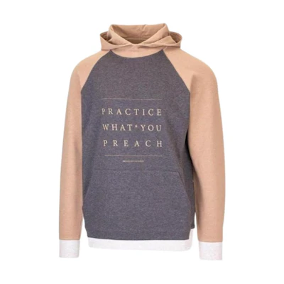 Brunello Cucinelli Two-Tone Letter Print Hoodie M0T313326G-CT367