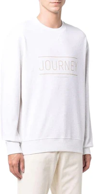 Brunello Cucinelli 白色字母印花圓領長袖運動衫 M0T353523-CDW11 Buy Brunello Cucinelli 白色字母印花圓領長袖運動衫 M0T353523-CDW11