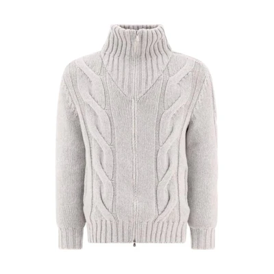 Brunello Cucinelli White Slim-Fit High-Neck Zip Jacket MA239806CPK29