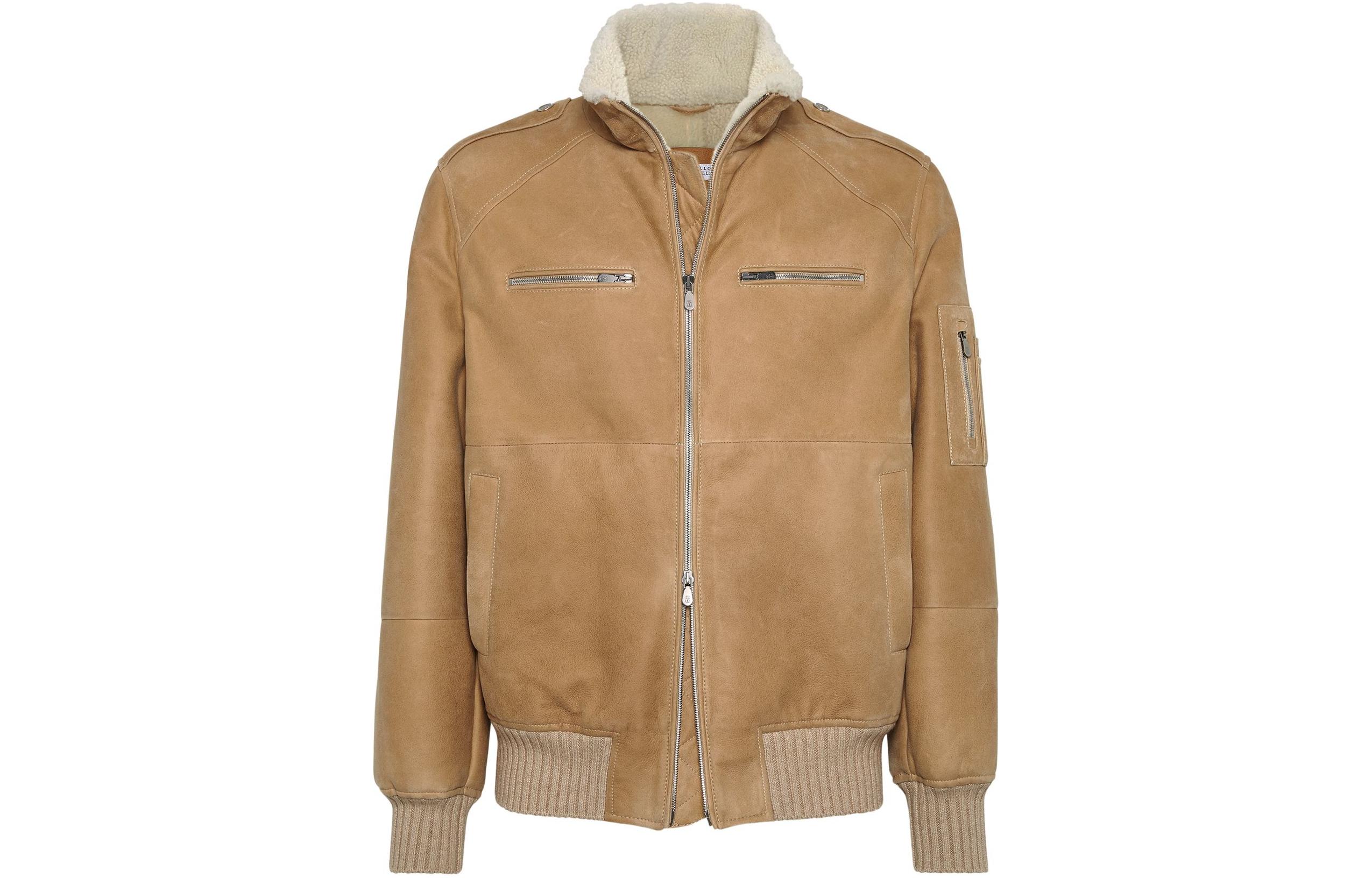 Brunello Cucinelli Yellow Zip-Up Collared Long-Sleeve Jacket MPMPC1886-CPR86