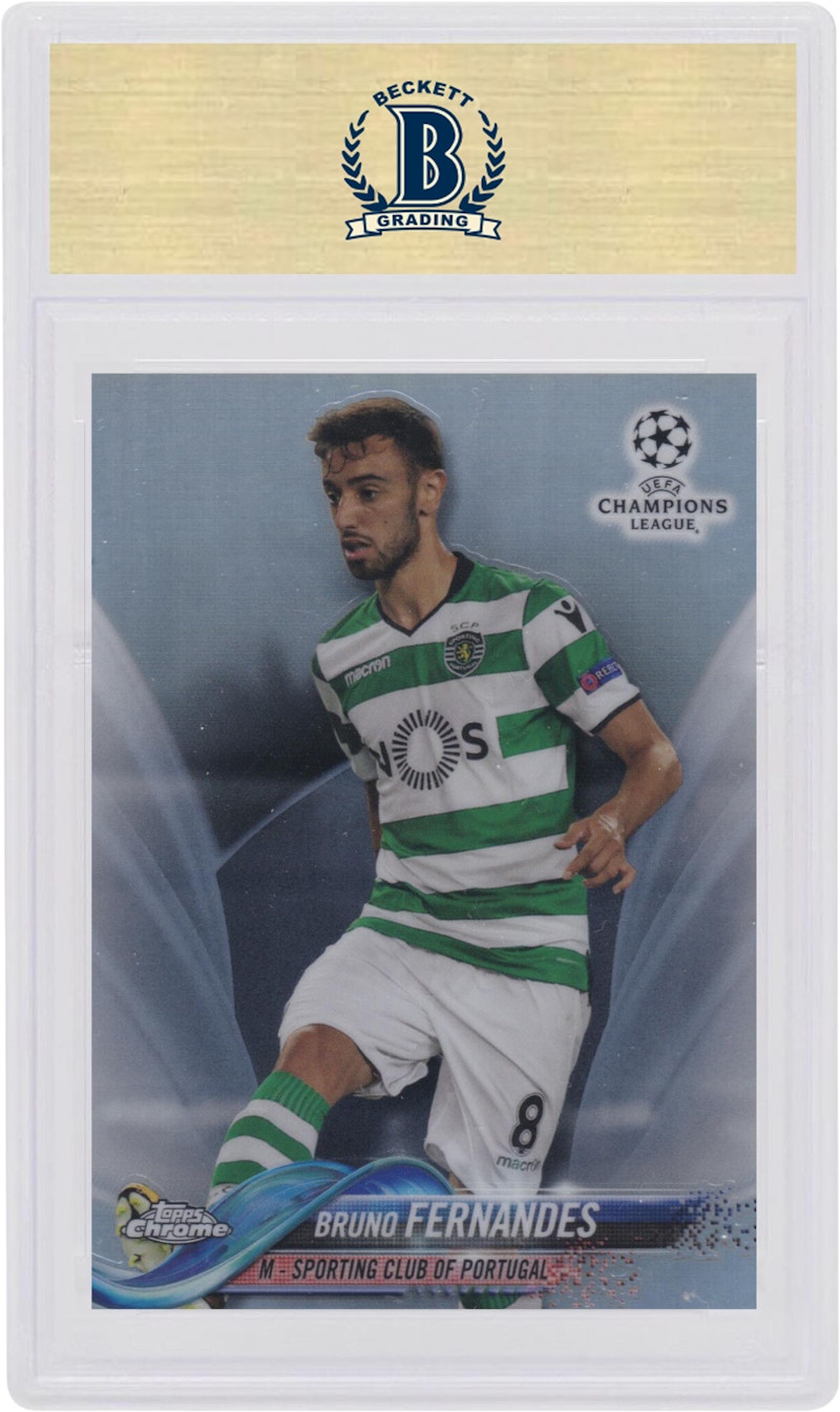 Order Bruno Fernandes 2018 Topps Chrome UEFA Champions League Refractor #66
