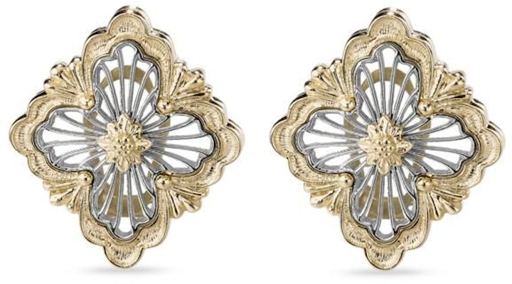 Buccellati 18K金白金雕星耳環 情侶款 中性黃金耳環 JAUEAR021177 Order Buccellati 18K金白金雕星耳環 情侶款 中性黃金耳環 JAUEAR021177