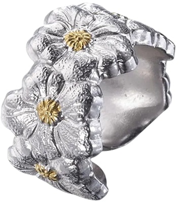 Buccellati Blossoms Gardenia 925銀花戒 情侶對戒 鍍金銀飾 台灣直送 JAGETE012372 Shop Buccellati Blossoms Gardenia 925銀花戒 情侶對戒 鍍金銀飾 台灣直送 JAGETE012372