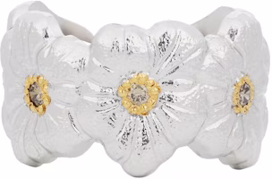 BUCCELLATI Blossoms Gardenia Silver Diamond 925 Silver Ring Unisex Couple Style. JAGETE012373 BUCCELLATI Blossoms Gardenia Silver Diamond 925 Silver Ring Unisex Couple Style. JAGETE012373