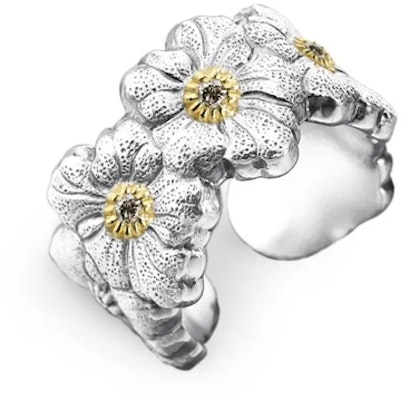 BUCCELLATI Blossoms Gardenia 銀鑽925銀戒 情侶款 男女通用款式 JAGETE012373 Lookbook BUCCELLATI Blossoms Gardenia 銀鑽925銀戒 情侶款 男女通用款式 JAGETE012373