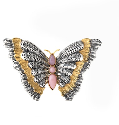 BUCCELLATI 蝴蝶設計 澳寶銀別針 男女情侶款 純銀胸針 JAGBRO023418 Buy BUCCELLATI 蝴蝶設計 澳寶銀別針 男女情侶款 純銀胸針 JAGBRO023418