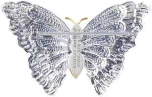 Shop Buccellati Butterfly Design Turquoise Silver Brooch Unisex Couple Style Silver. JAGBRO023420