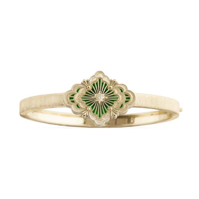 BUCCELLATI Floral Design Gold Bracelet Unisex Couple Style - Gold JAUBRA018104