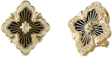 Order BUCCELLATI Floral Pattern Gold Earrings Unisex Couples Design in Gold. JAUEAR022292XXX000