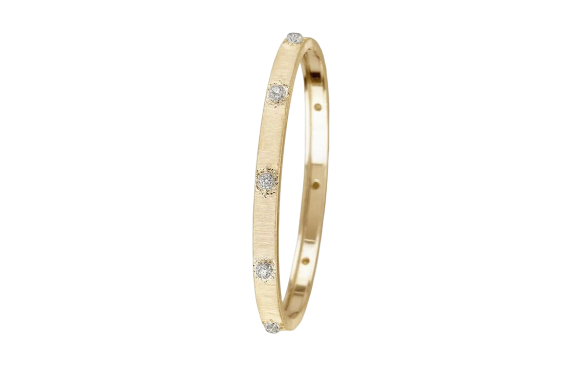 Lookbook BUCCELLATI Macri 金 18K 奢華手鍊 男女同款 情侶設計 JAUBRA007093