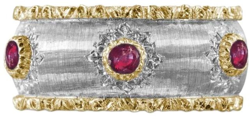 부첼라티 플래티넘 멀티컬러 젬스톤 커플 디자인 반지 유니섹스. JAUETE007272 Lookbook 부첼라티 플래티넘 멀티컬러 젬스톤 커플 디자인 반지 유니섹스. JAUETE007272