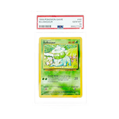 Bulbasaur 1999 Poké TCG Base Set 1st Edition #44/102