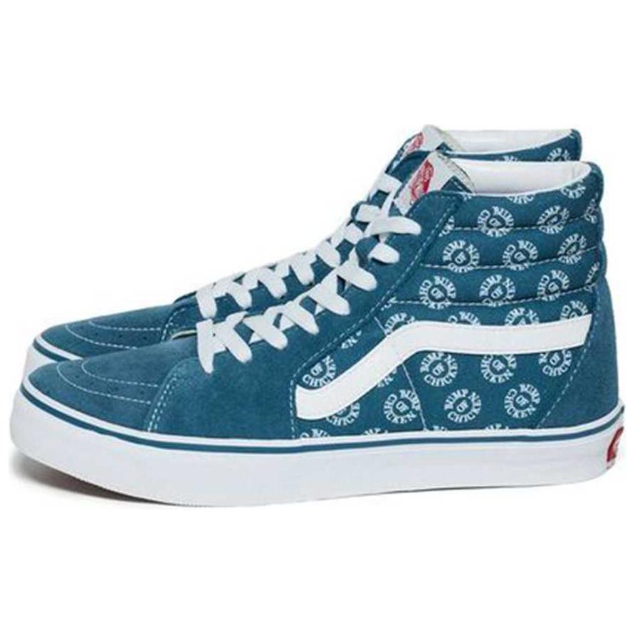 Lookbook 범프 오브 치킨 x 반스 스케이트-하이 '블루' 611434-0002