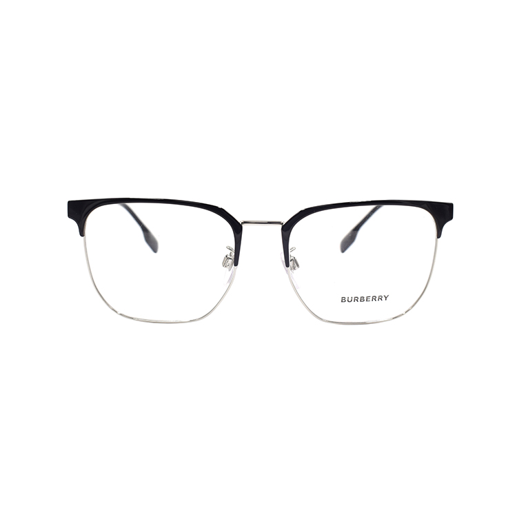 Lookbook 巴宝莉1383D男士长方形眼镜 - 条纹镜腿设计 B1383-D-1005