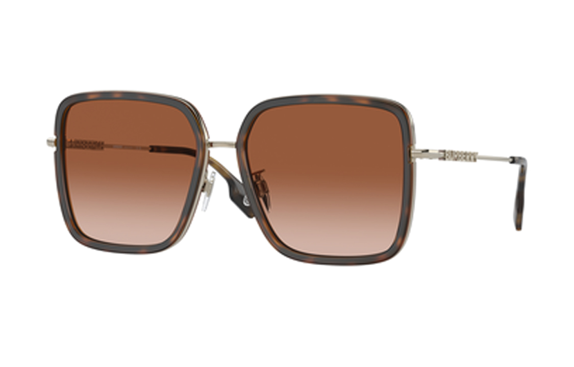 Burberry 3145D Full-Frame Alloy Square Sunglasses Unisex Couple Style Multicolor 0BE3145D 圖 2