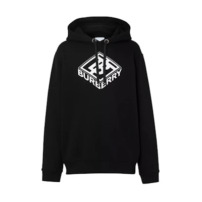 Burberry 3D Logo Cotton Sweatshirt for Men - Black 45596711