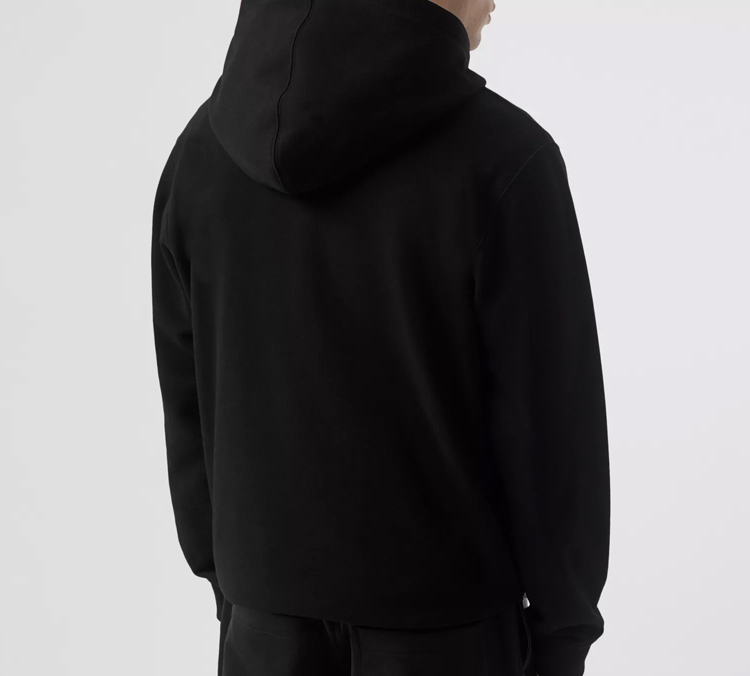 Burberry 3D Logo Cotton Sweatshirt for Men - Black 45596711 圖 5