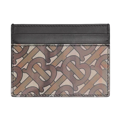 Burberry 3D Print Card Case 4 Slot Archive Beige