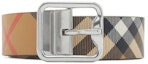 Order バーバリー ベージュ カーフスキン レザー ベルト ピンバックルデザイン 3.5CM 80920461