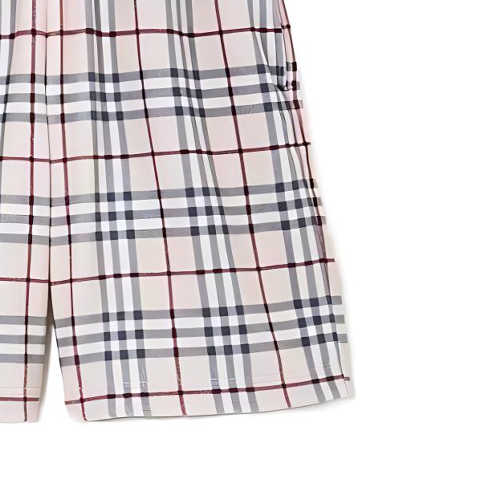 Burberry  Beige Check Elastic Waist Casual Shorts 80741881 圖 5